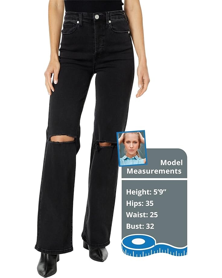 

Джинсы Blank NYC Franklin Wide Leg Jeans with Rips At Knee in Justified, цвет Justified