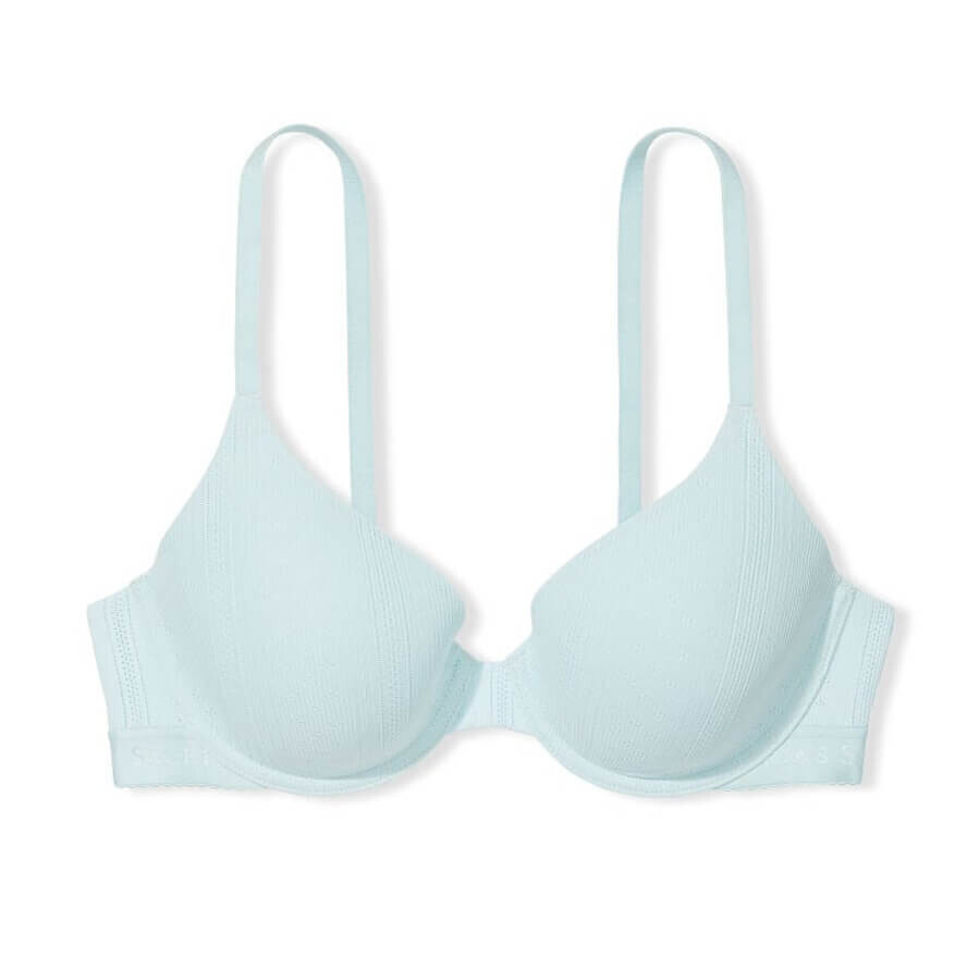 

Бюстгальтер на косточках Victoria's Secret The T-shirt Lightly Lined Full Coverage, голубой
