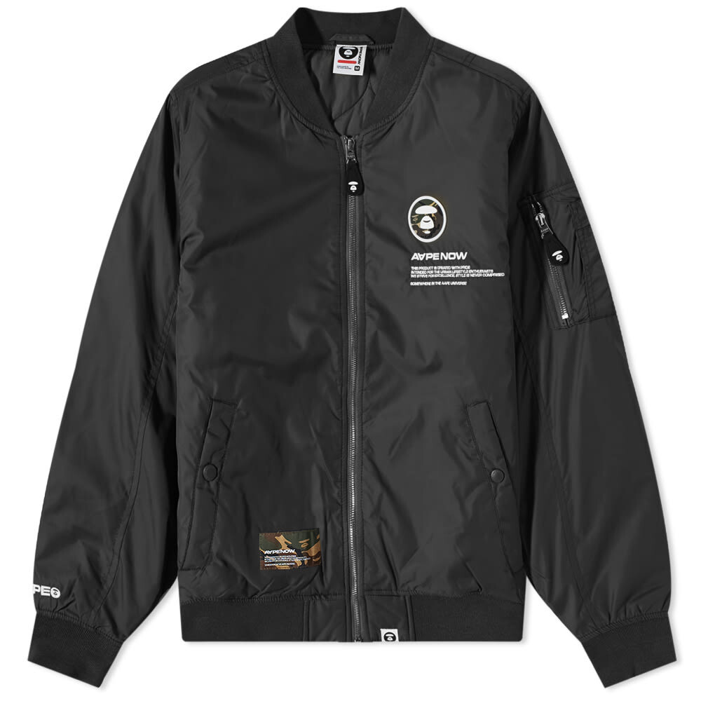 

Утепленная куртка APE AAPE MA-1 AAPE by A Bathing Ape, Серый