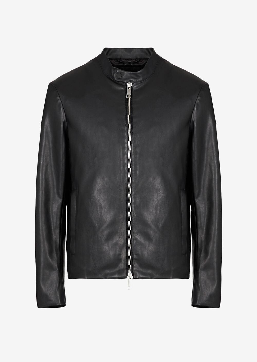 

Байкерская куртка из искусственной кожи Armani Exchange, черный