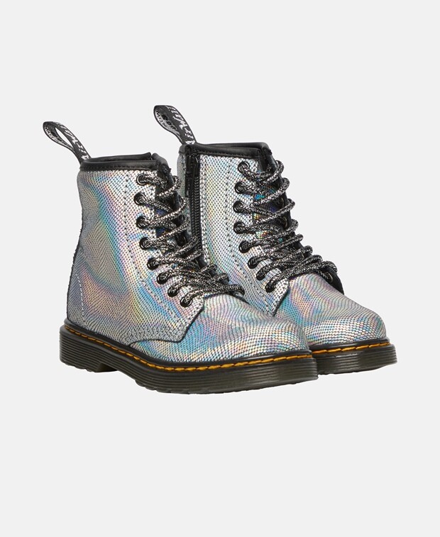 

Ботинки на шнуровке Dr. Martens, серебряный