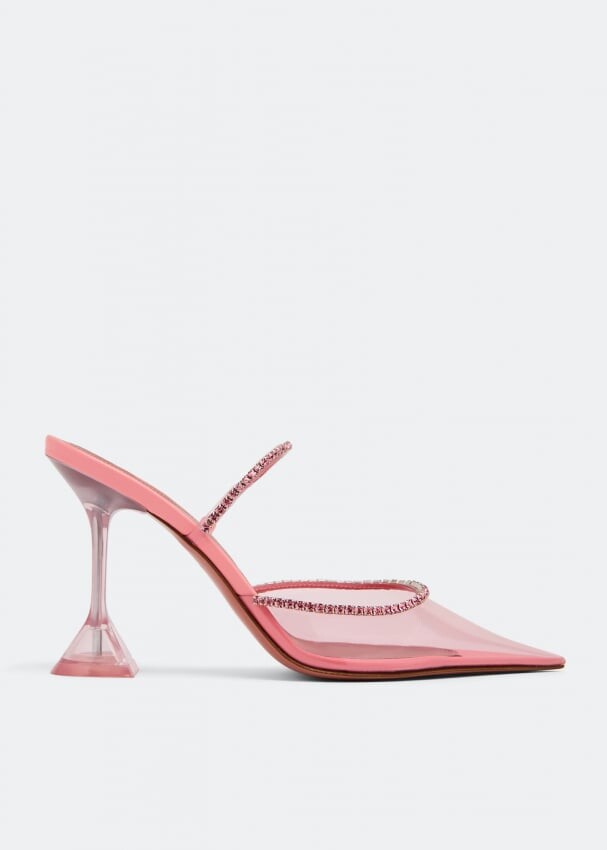 

Мюли AMINA MUADDI Gilda Glass mules, розовый