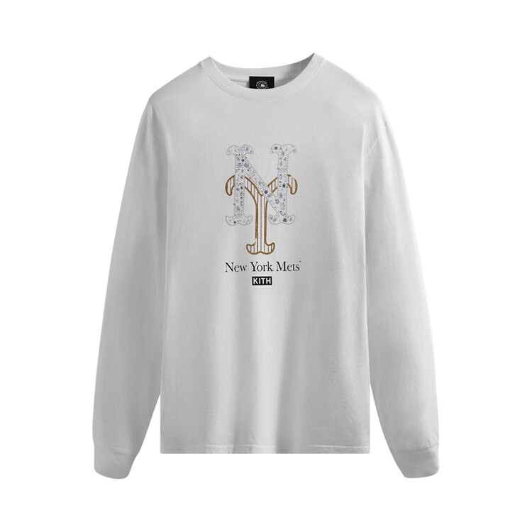 

Лонгслив Kith For Rachel Goatley Mets Long-Sleeve Tee 'White', белый