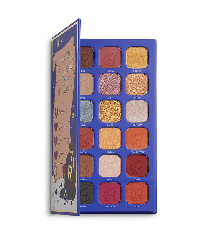 

Makeup Revolution Палитра теней для век I Heart Revolution The Naughty List Eyeshadow Palette 18 г