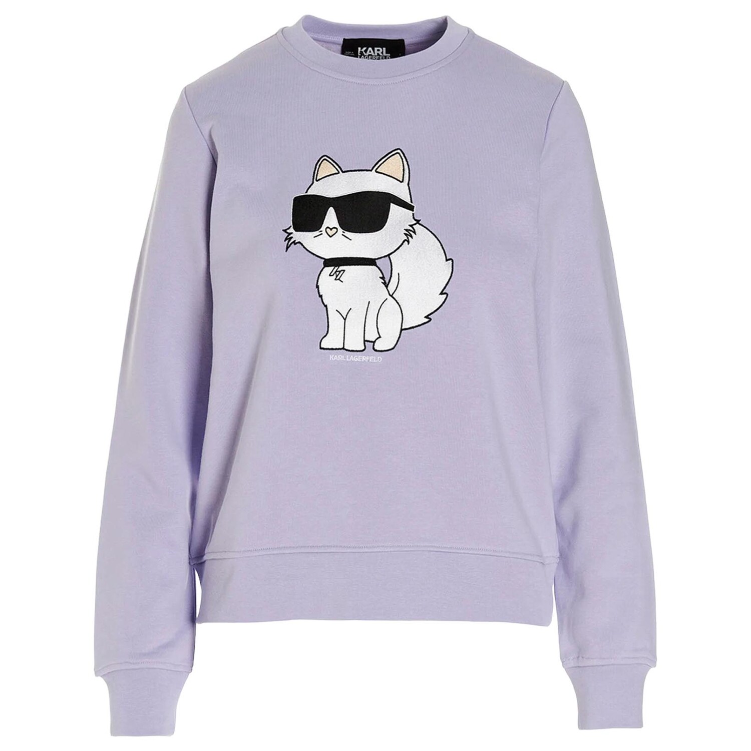 

Свитшот Karl Lagerfeld Ikonik 2.0 Choupette, фиолетовый