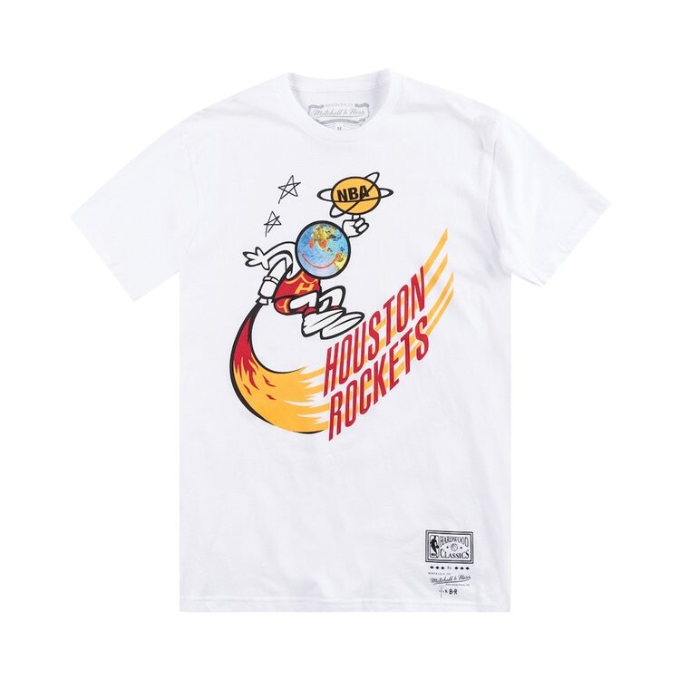 

Футболка Cactus Jack by Travis Scott x BR x Mitchell & Ness Rockets T-Shirt 'White', белый