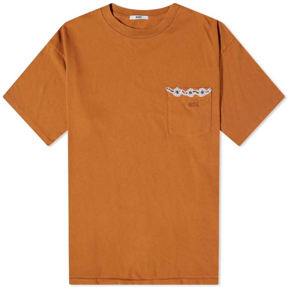 

Футболка BODE Beaded Fleur Pocket Tee