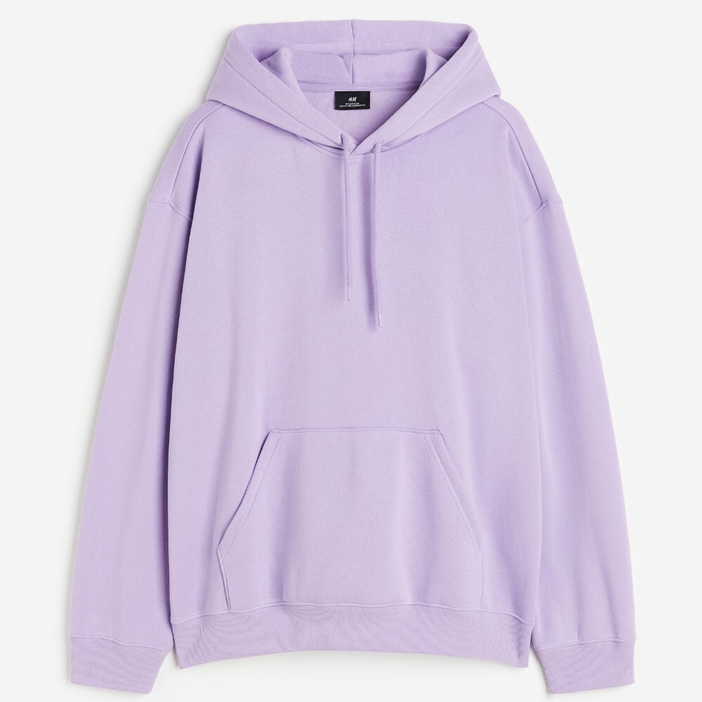 

Толстовка H&M Relaxed Fit, сиреневый