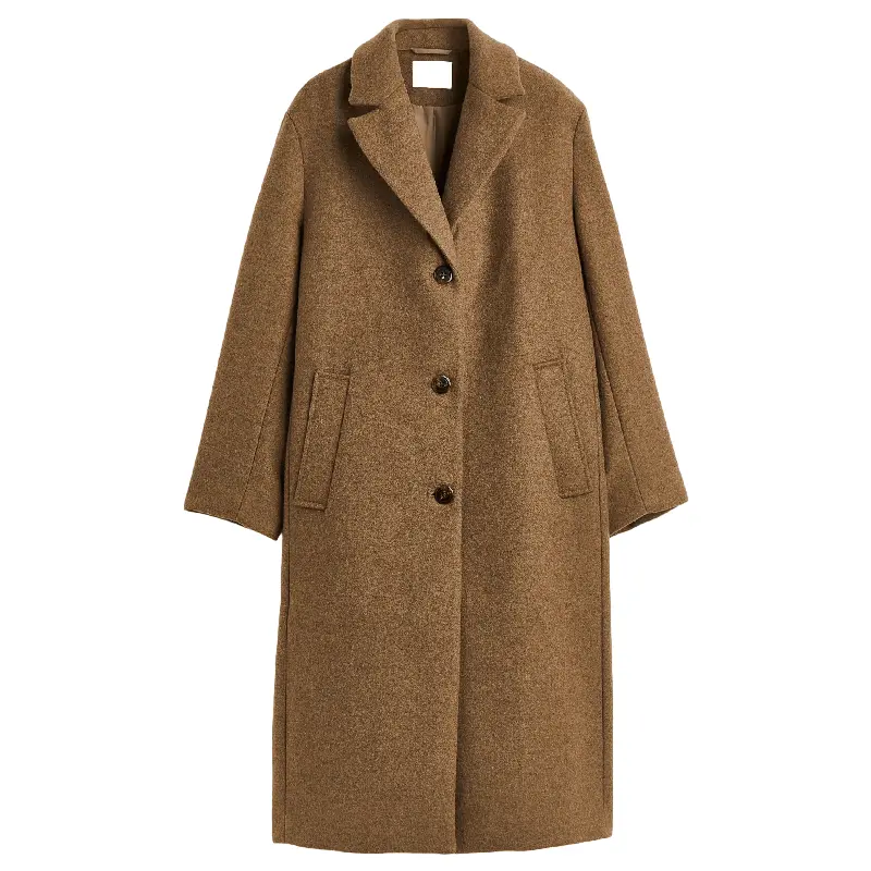 

Пальто H&M Single Breasted, коричневый