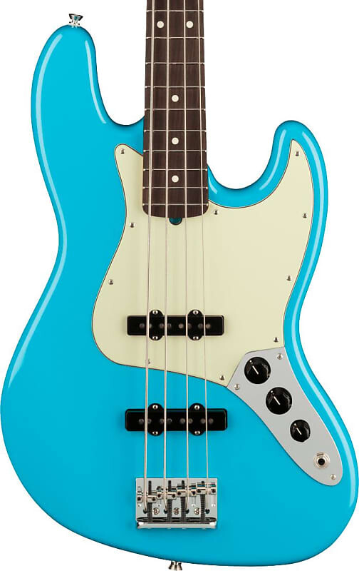 

Бас-гитара Fender American Professional II Jazz Bass — синий Майами с накладкой из палисандра 0193970719