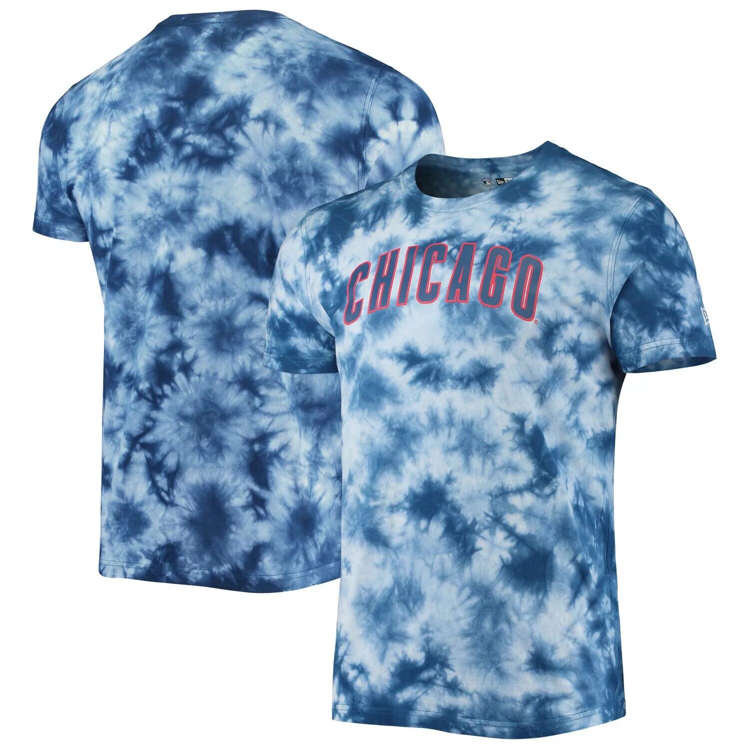 

Мужская футболка с принтом тай-дай Royal Chicago Cubs Team New Era