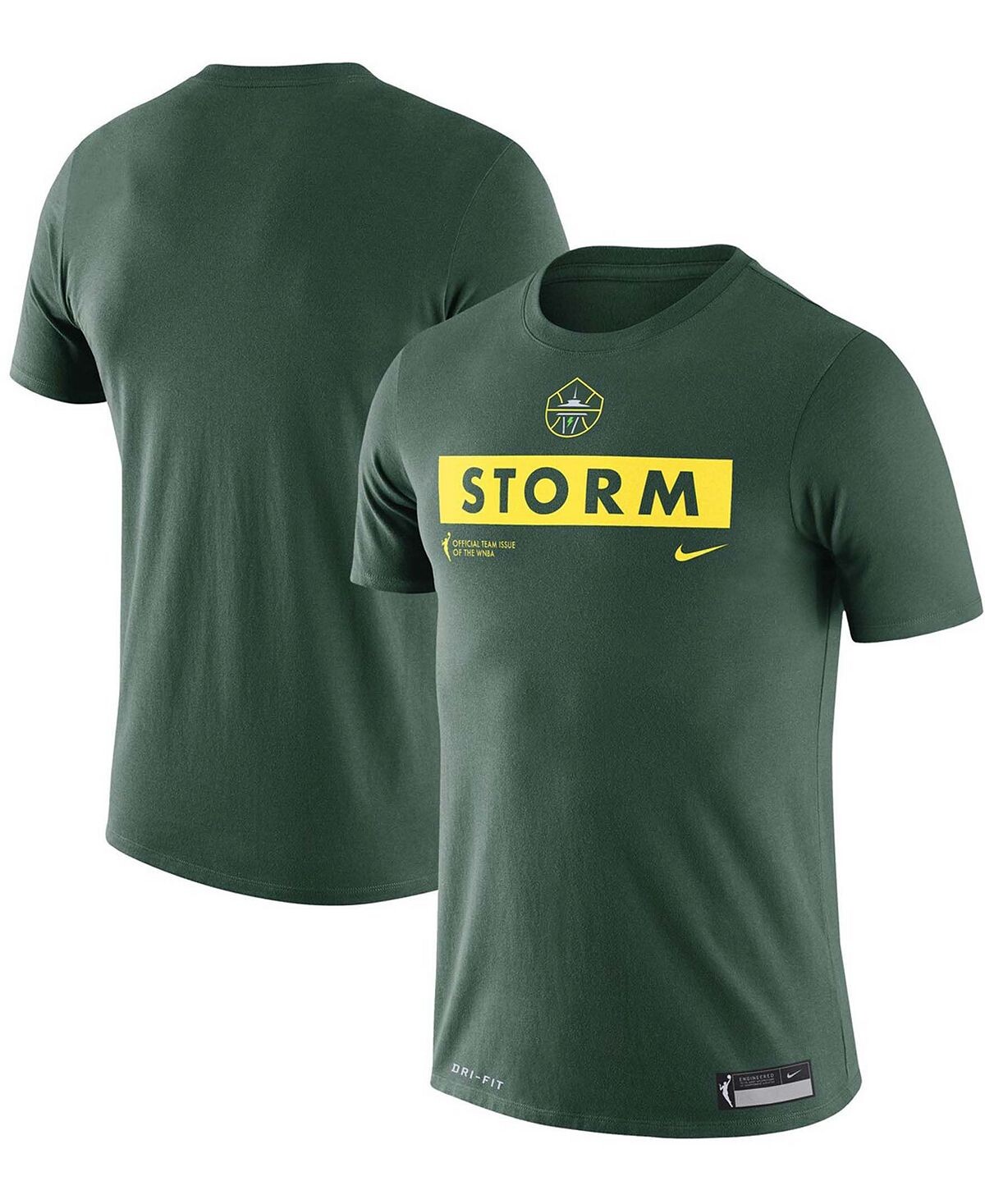 

Мужская зеленая тренировочная футболка seattle storm Nike, зеленый