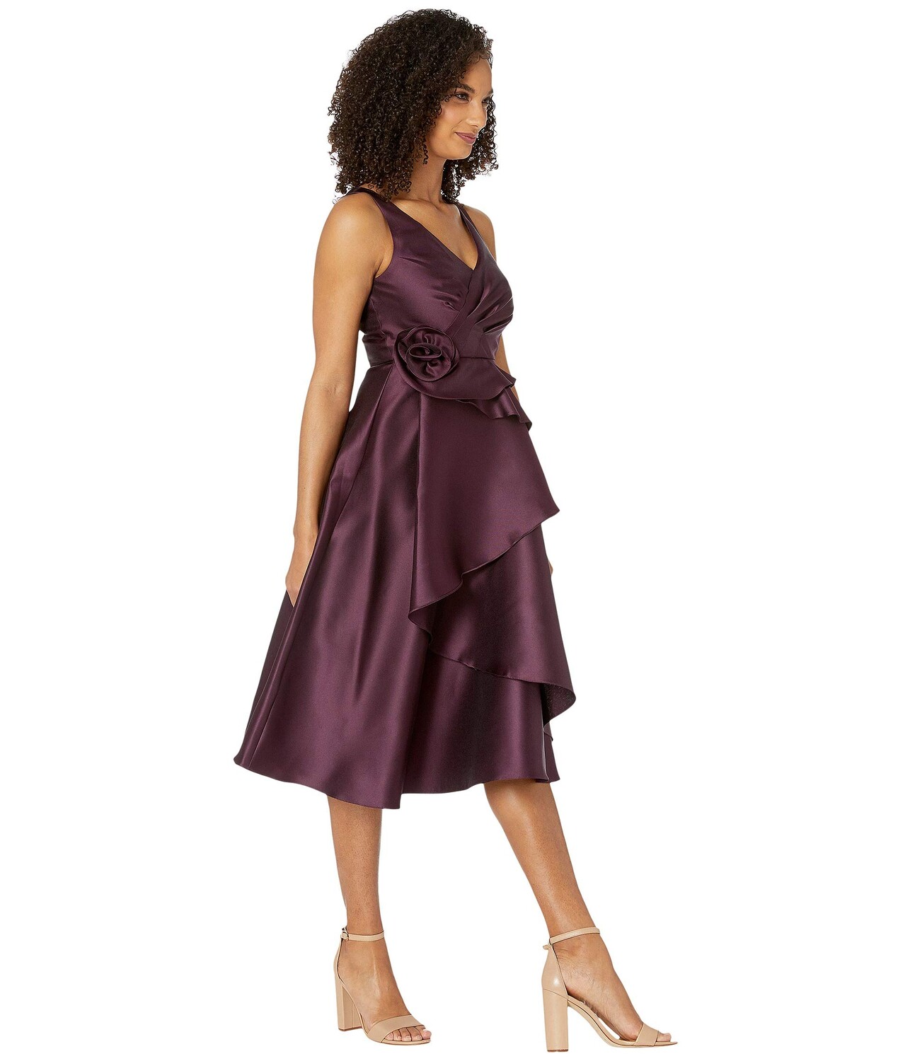 Adrianna Papell Mikado Rosette Cocktail Dress CDEK.Shopping