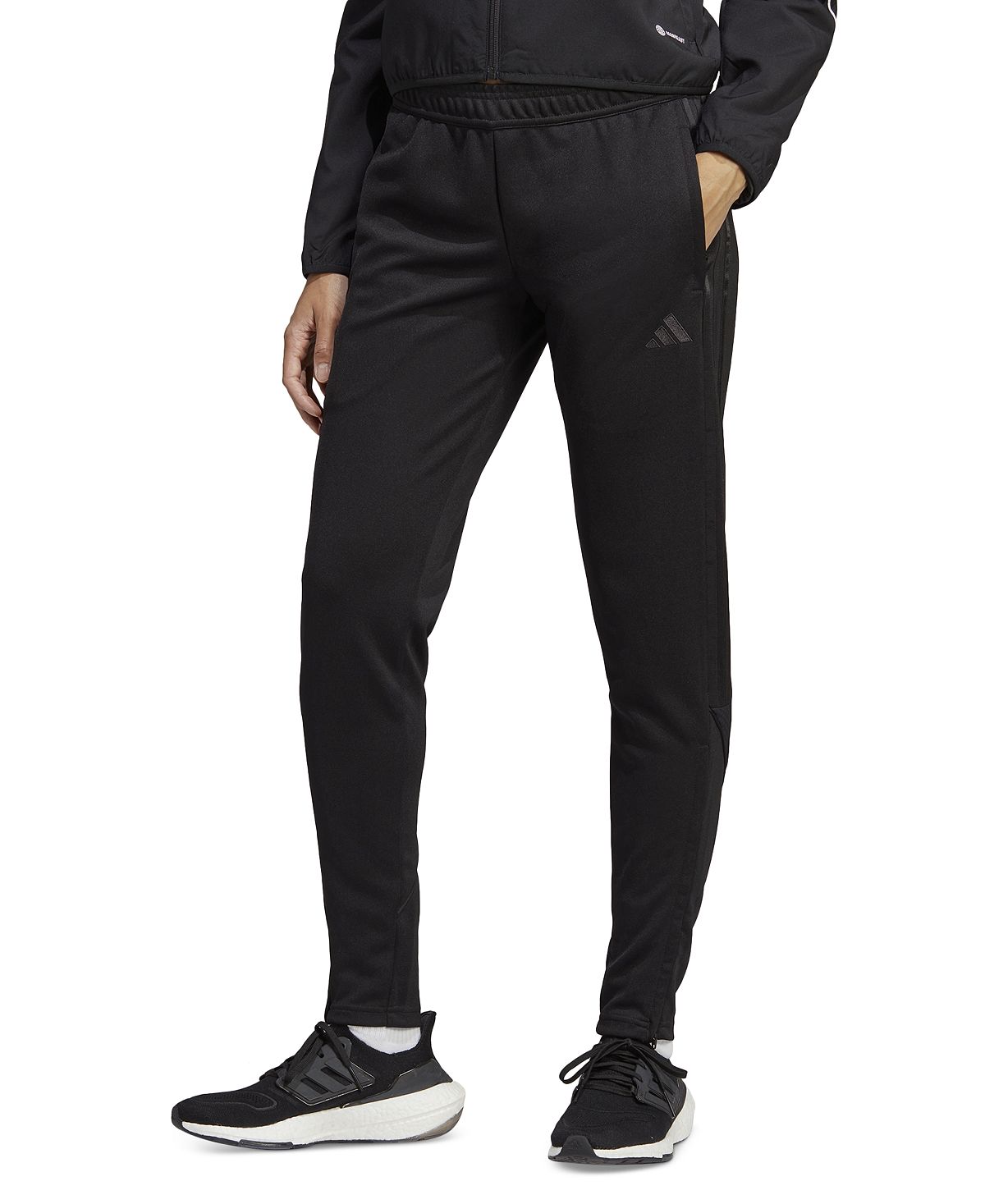 Женские спортивные брюки tiro 23 adidas, черный футбольный мяч adidas tiro league j290 fs0371 р р 4 белый