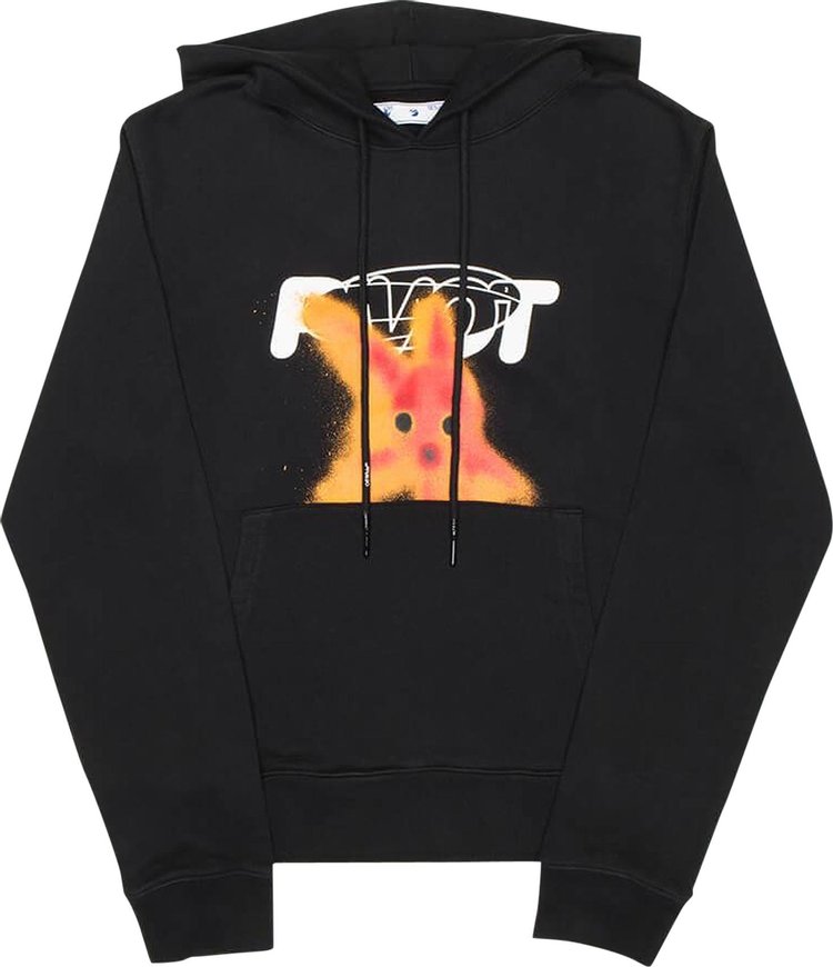 Толстовка Off-White Cross Box Logo Hooded Sweatshirt 'Black/Red', черный - фото