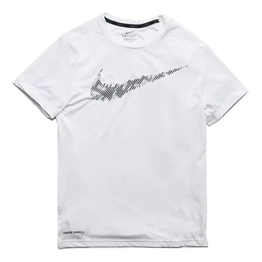 

Футболка мужская Nike M Nk Top Ss Hpr Dry Gx2, белый/черный