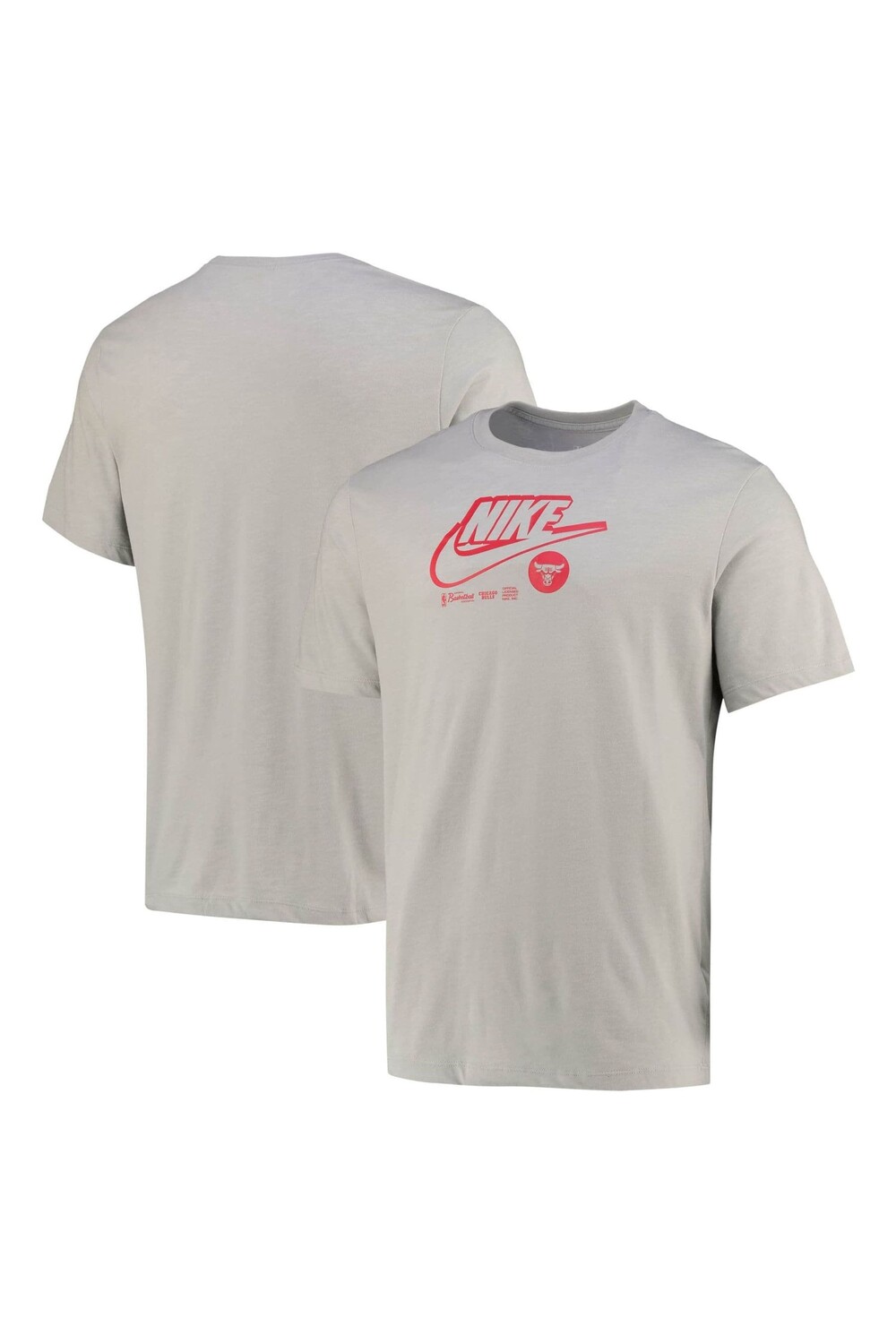 

Футболка Fanatics Chicago Bulls Essential с логотипом Nike Nike, серый