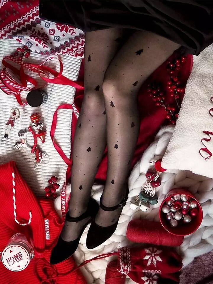 

Колготки Gabriella n Christmas Trees, черный