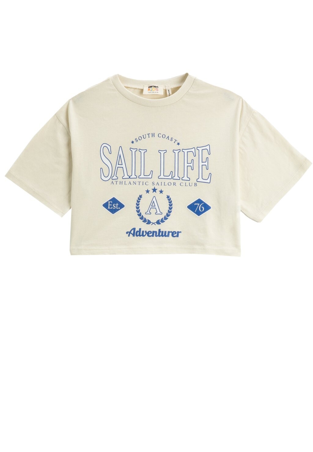 

Футболка с принтом SHORT SLEEVE CREW NECK Koton, цвет beige