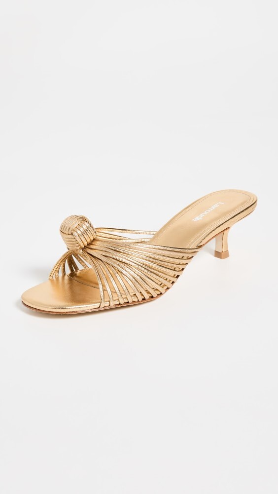 

Сандалии Larroude Valerie Mule, золотой
