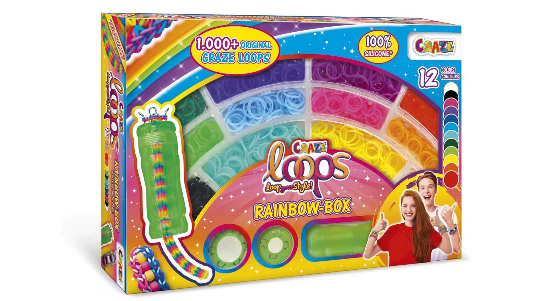 Craze Радужная коробка LOOPS craze волшебный песок саундария rainbow studio