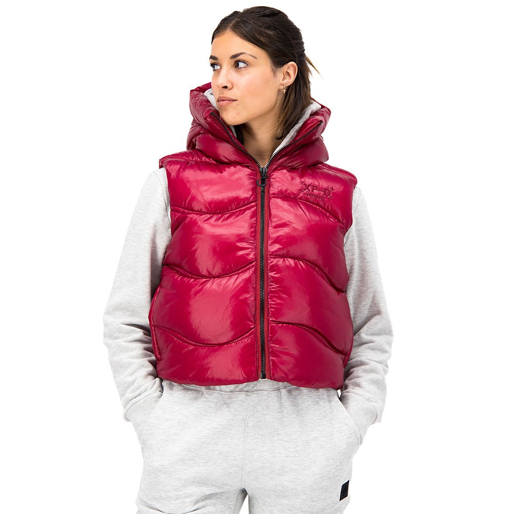 Жилет Superdry Code Xpd Crop Padded Vest, красный