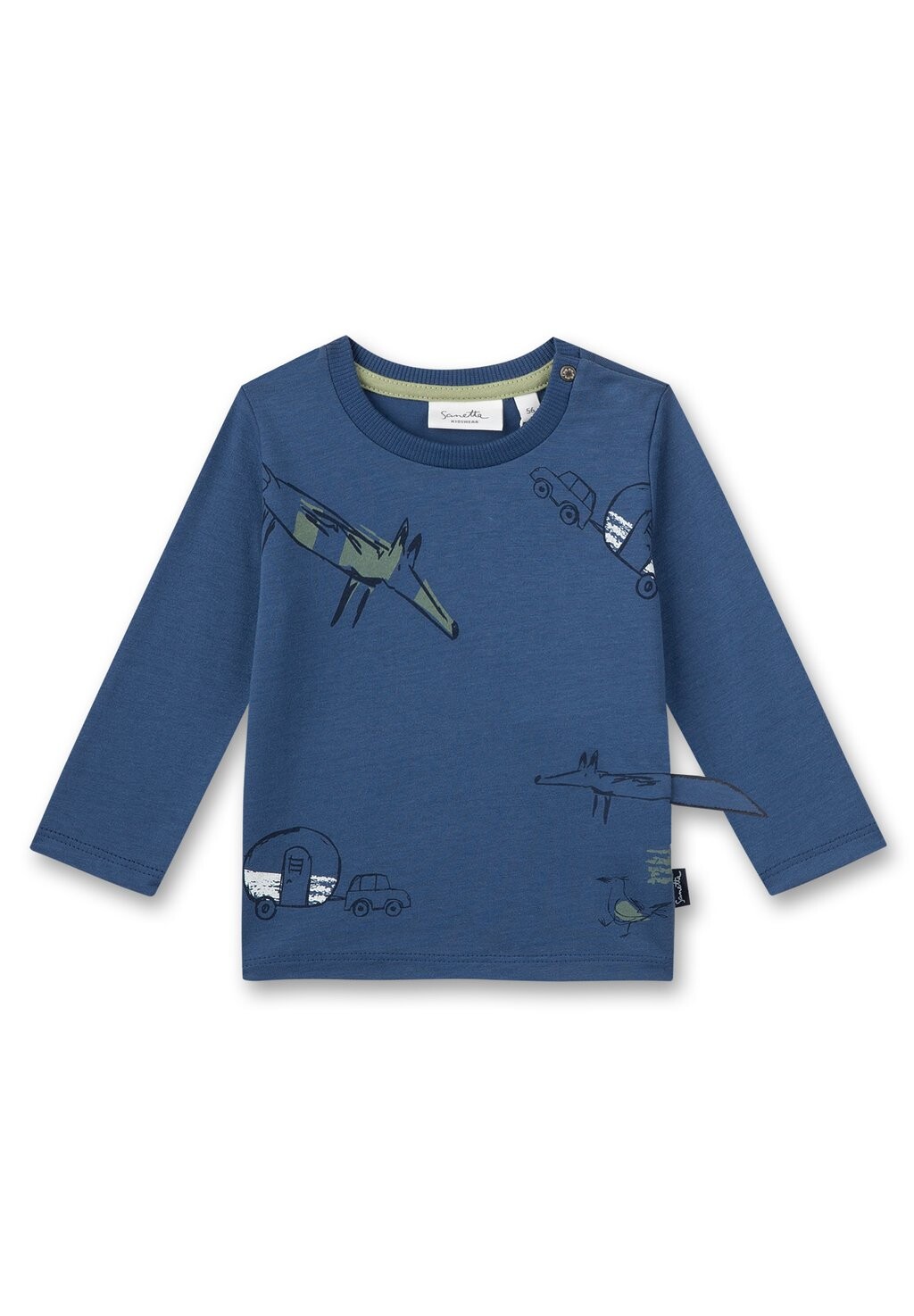 

Рубашка с длинным рукавом Sanetta Kidswear, цвет blau