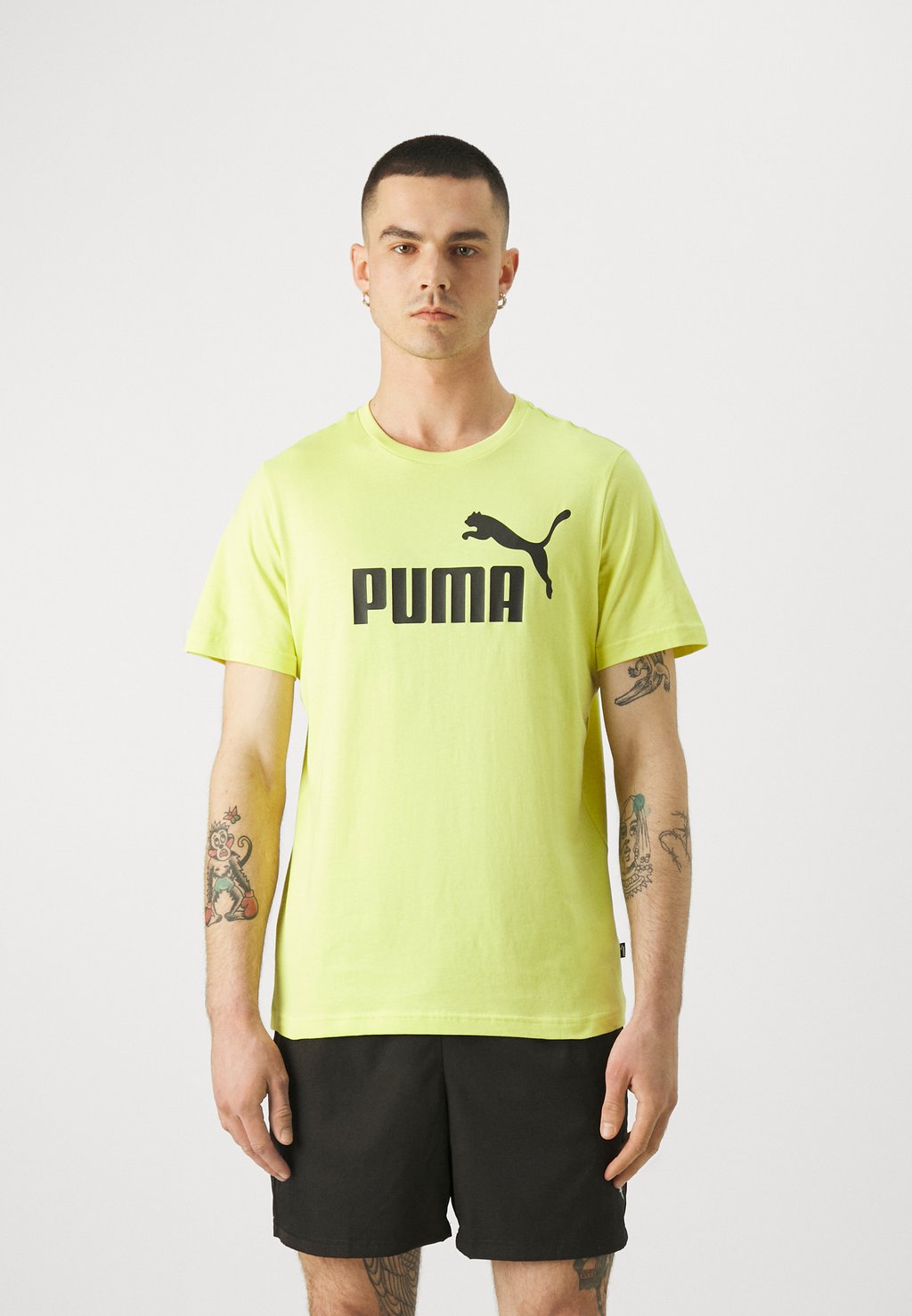 Футболка с принтом Logo Puma, цвет lime sheen