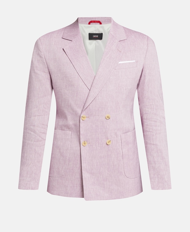 Льняной пиджак , розовый Cinque
