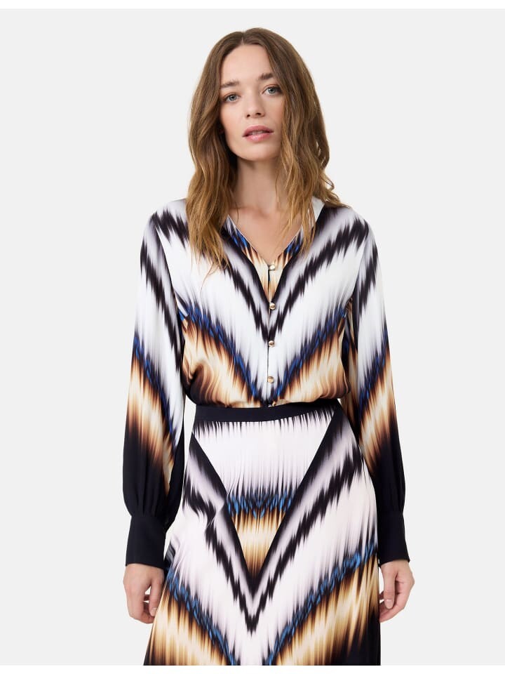 

Блуза TAIFUN Langarm, цвет offwhite gemustert