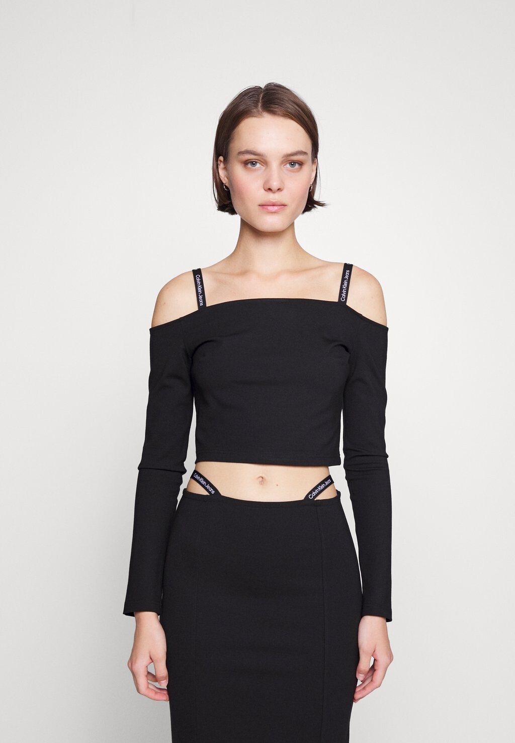 

Рубашка с длинным рукавом Calvin Klein Jeans, черный