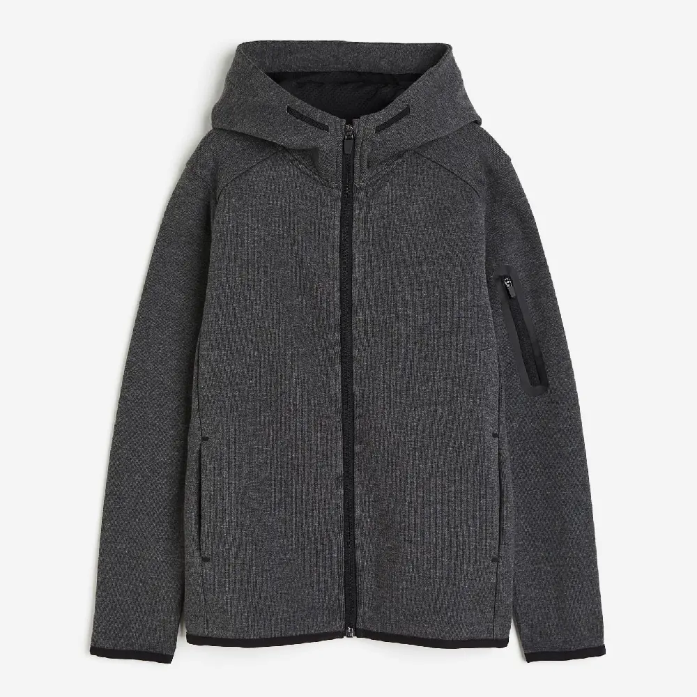 

Толстовка H&M Kids DryMove Hooded, темно-серый
