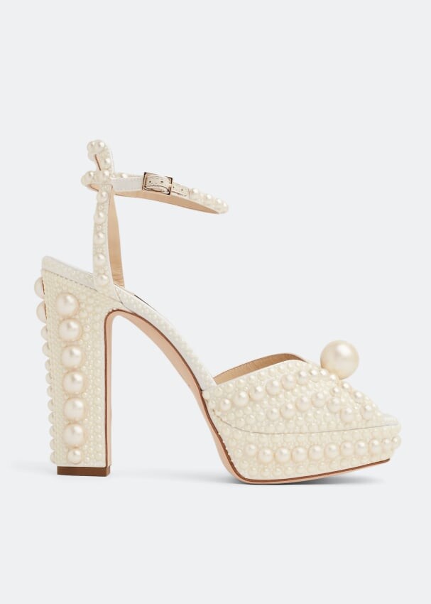 

Сандалии JIMMY CHOO Sacaria 120 sandals, белый