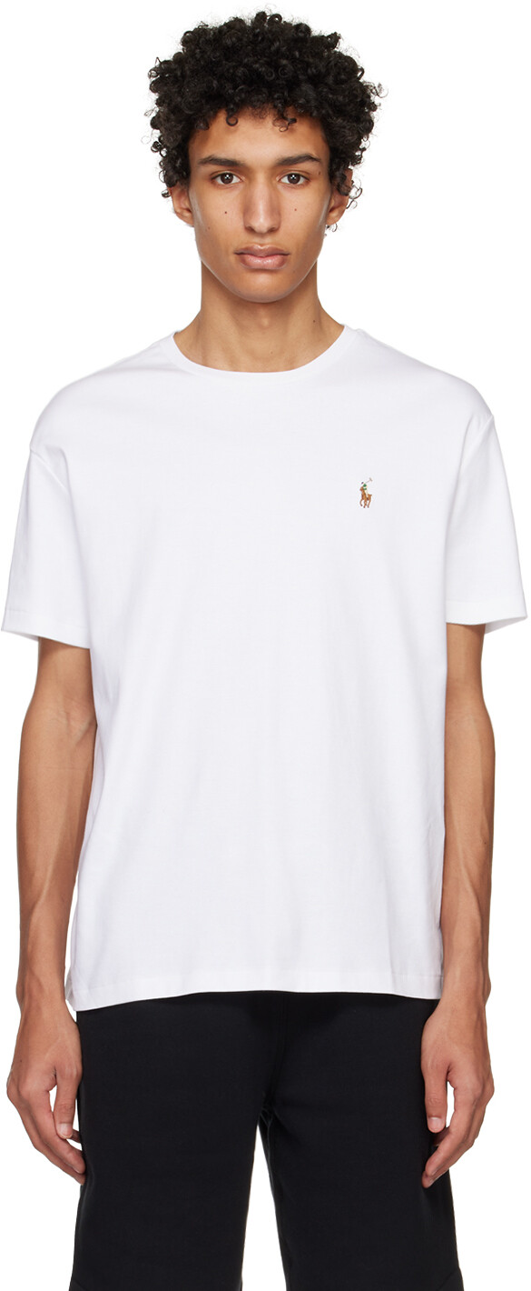 

Белая облегающая футболка Polo Ralph Lauren