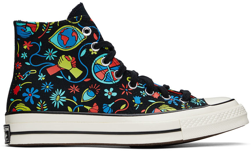 

Черные кроссовки Chuck 70 Peace & Unity Converse