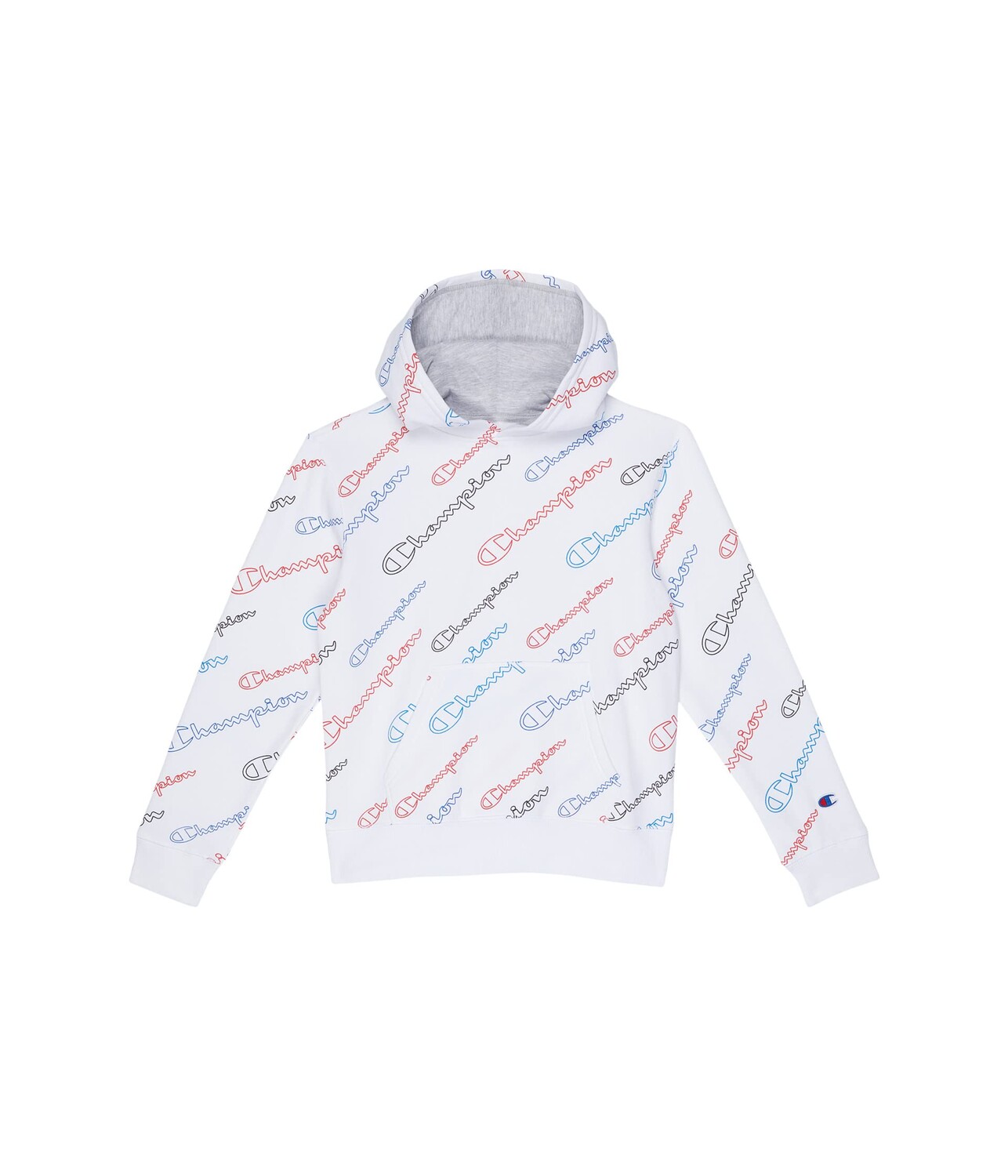 

Худи Champion Kids, Aop Open Diagonal Script Fleece Hoodie