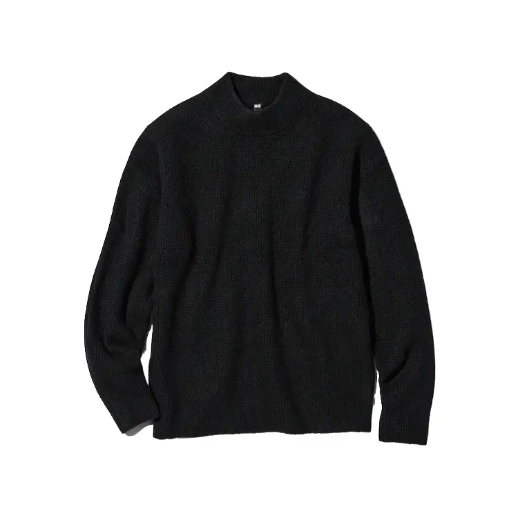 

Джемпер Uniqlo Souffle Mock Neck, черный