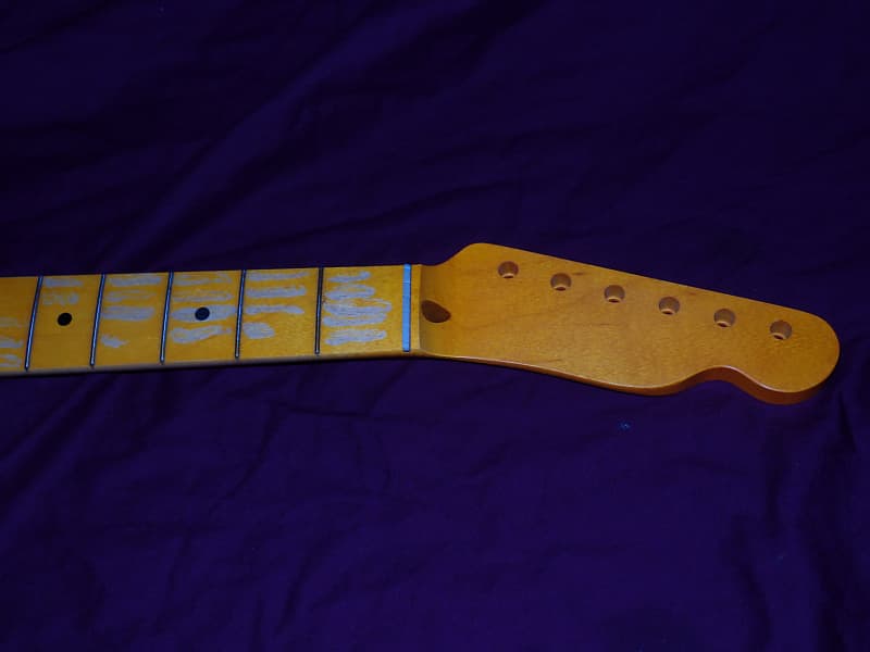 21 лад Relic 9.5 Fat C Shaped Vintage Allparts Fender Лицензированный кленовый гриф для корпуса телекастера Telecaster Neck