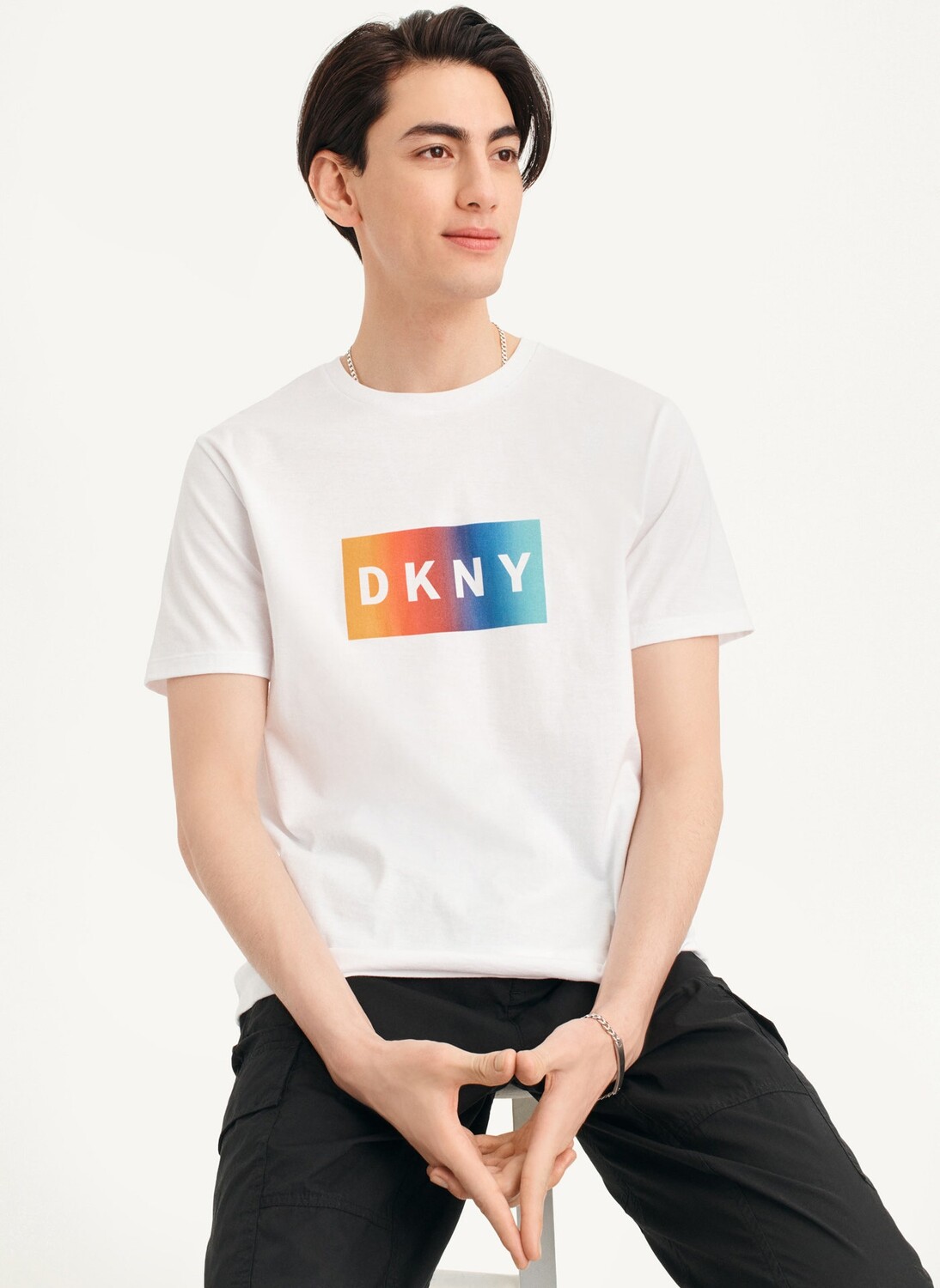 

Футболка с эффектом омбре DKNY