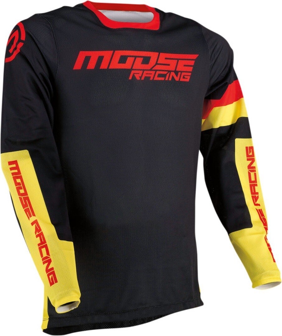 

Джерси Moose Racing Sahara Racewear мотокросс, черный/желтый