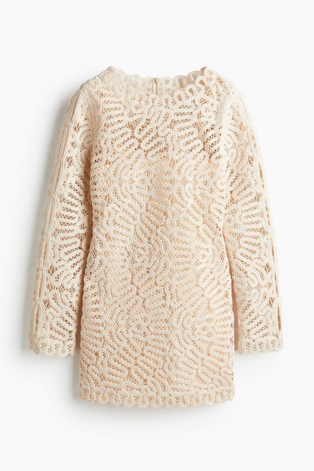 

Платье H&M Crochet-look, светло-бежевый
