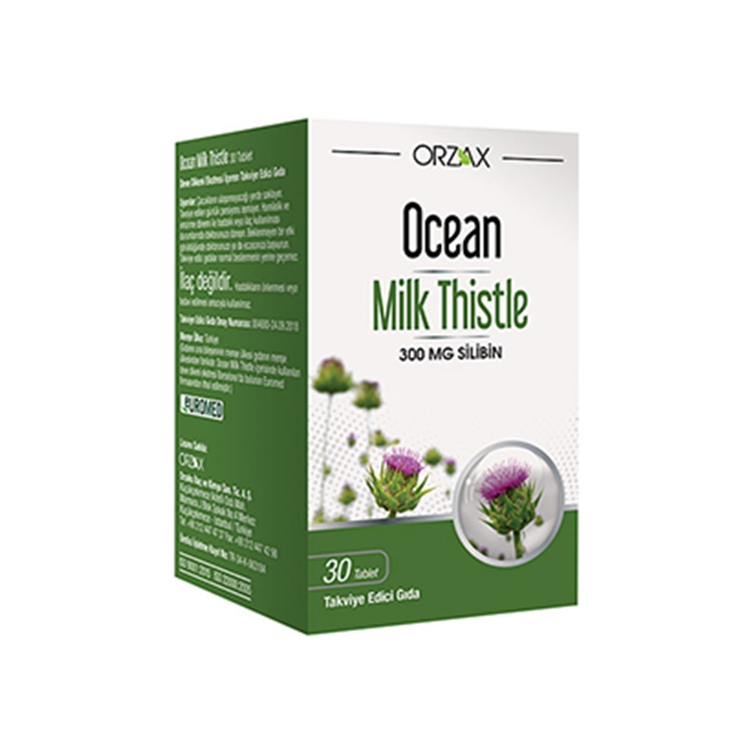 Молочный чертополох Ocean, 30 таблеток
