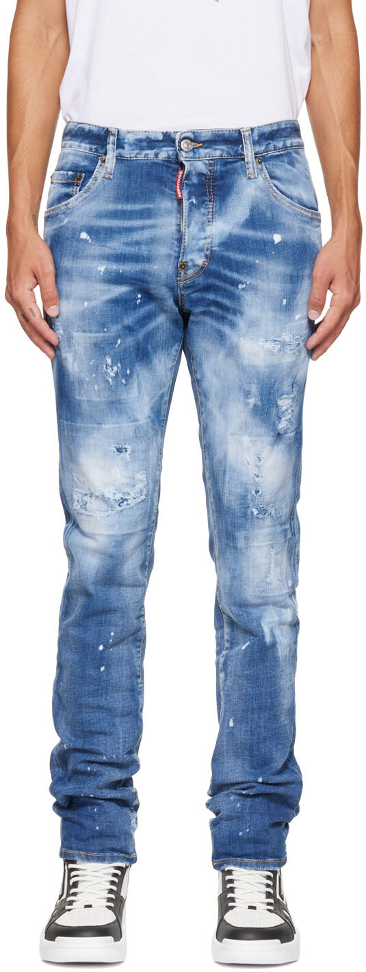 

Синие отбеленные джинсы Cool Guy Dsquared2