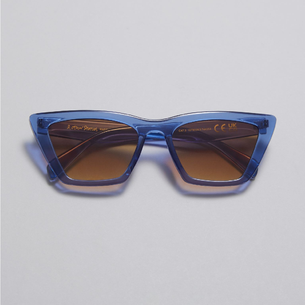 солнцезащитные очки cateye и другие истории h Солнцезащитные очки & Other Stories Square Cateye, синий