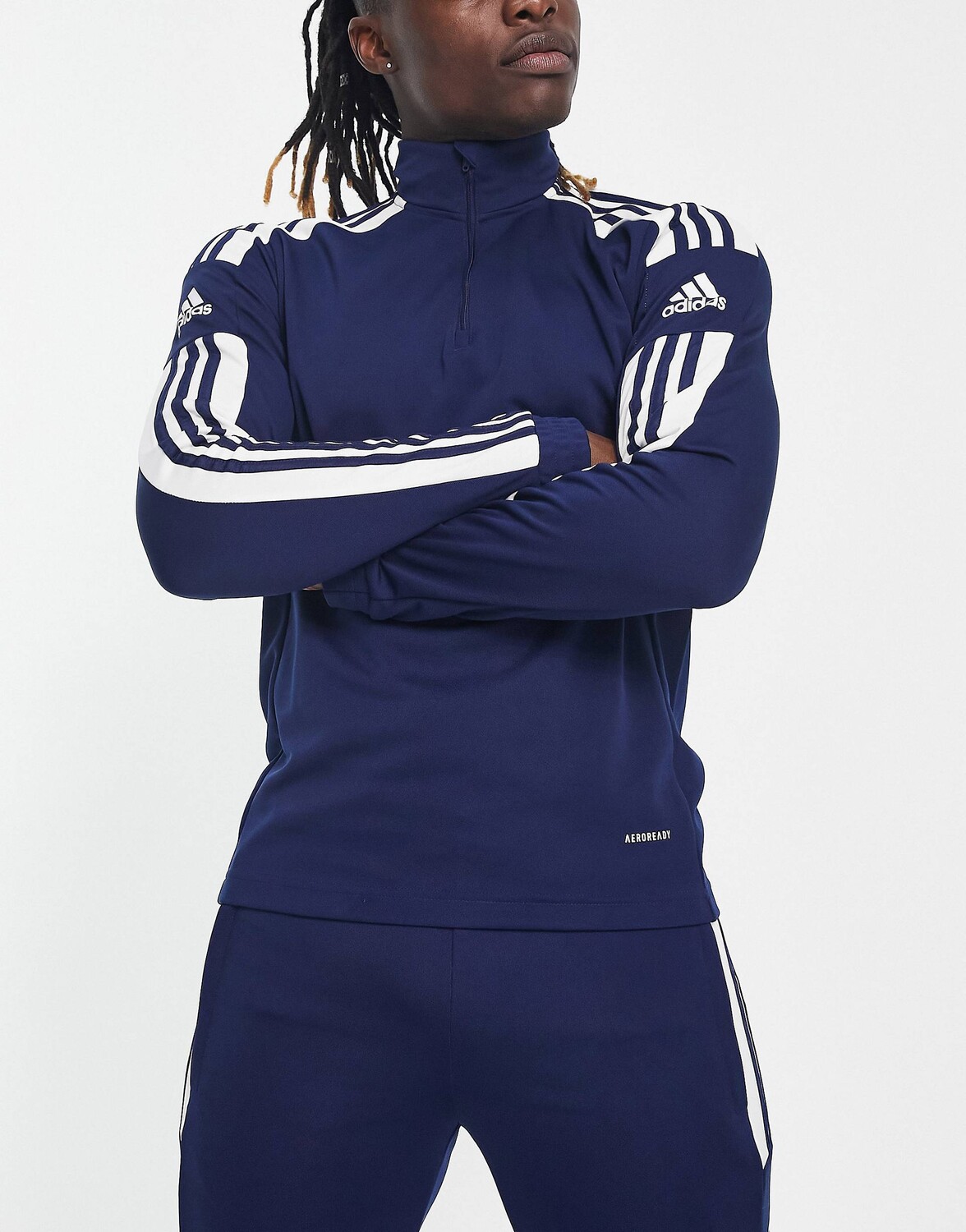 

Темно-синяя толстовка на молнии adidas Football Squadra 21