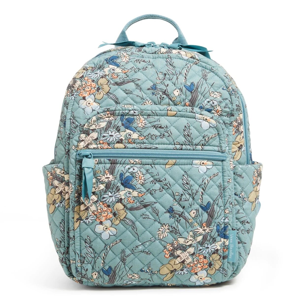 

Рюкзак Vera Bradley Cotton Small Women's, голубой/желтый