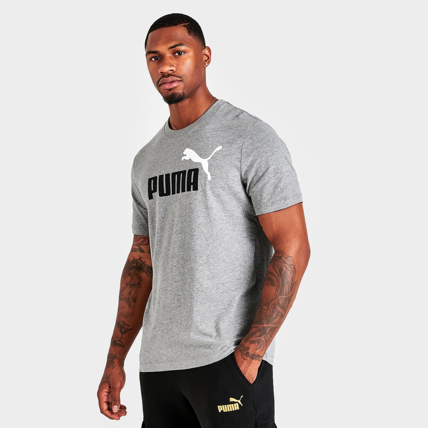 

Мужская футболка с логотипом Puma Essentials 2 COL, серый