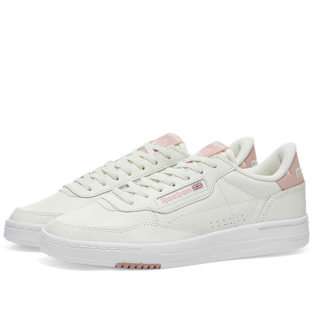 

Кроссовки Reebok Court Peak, белый/розовый