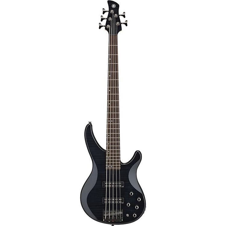 цена Yamaha TRBX605 5-струнная бас-гитара - полупрозрачный черный TRBX605 5 String Bass