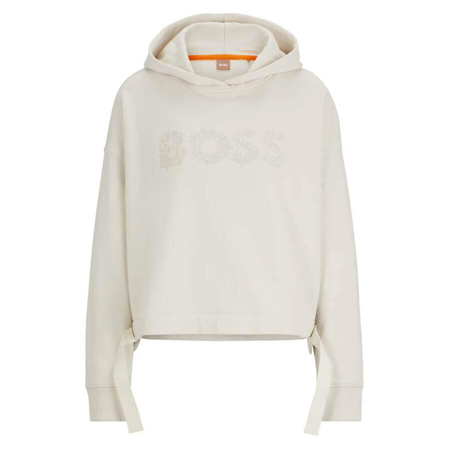 

Худи Hugo Boss Relaxed Fit French Terry, белый